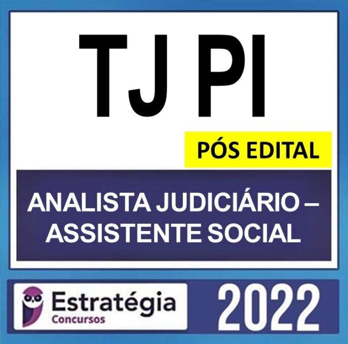 rateio tj pi analista judiciario assistente social estrategia 2022 2