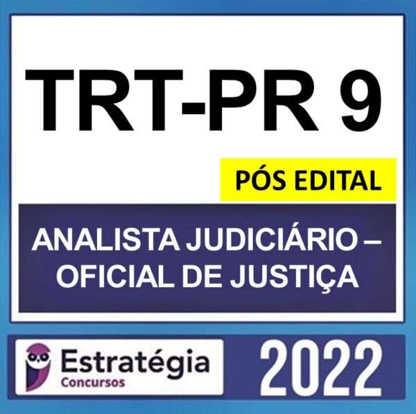 rateio trt pr 9 analista judiciario oficial de justica estrategia 2022