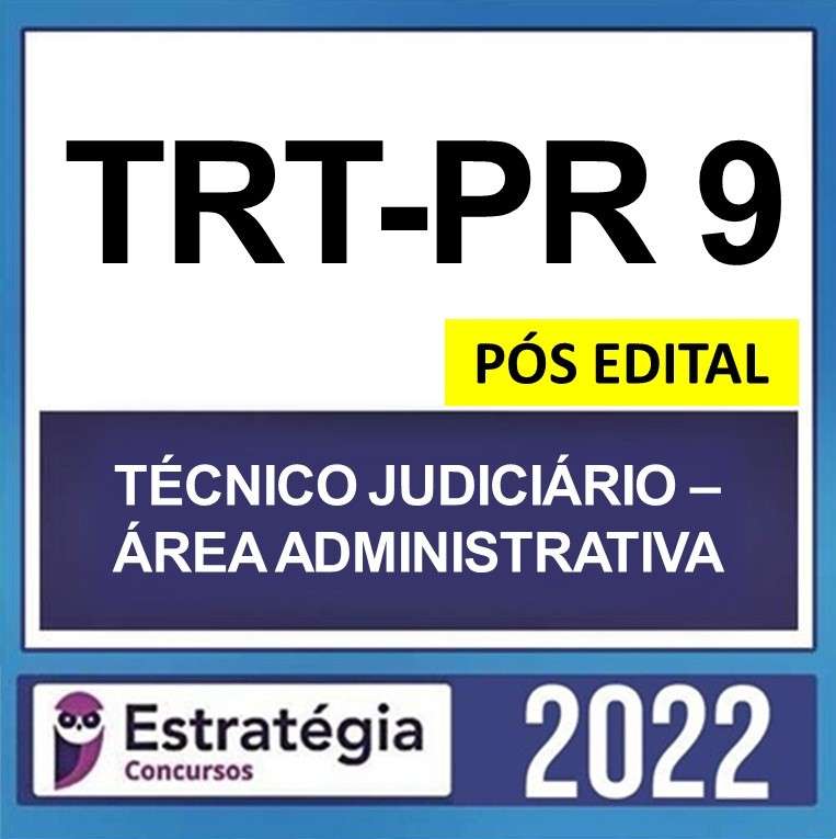 rateio trt pr 9 tecnico judiciario pos edital estrategia