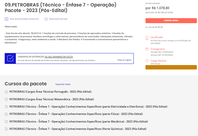 Rateio Petrobras – Operacao Enfase 7 Pos Edital – Estrategia 2023