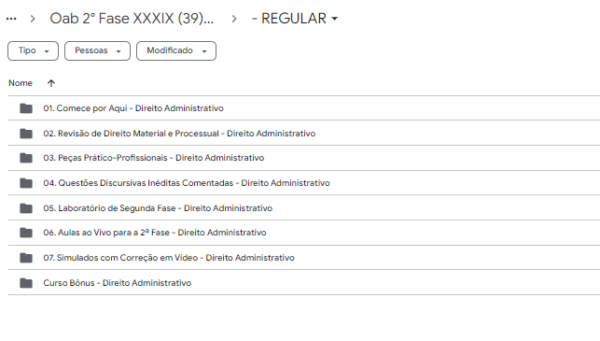 Rateio OAB 2 Fase 39 Direito Administrativo Estratégia 2023