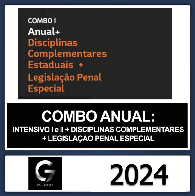 Rateio Anual Intensivo I e II + Complementares + Legislação Penal Especial G7 2024