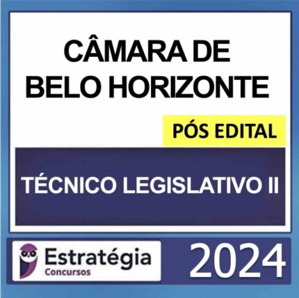 Rateio Câmara de Belo Horizonte Técnico Legislativo II Pós Edital Estratégia 2024