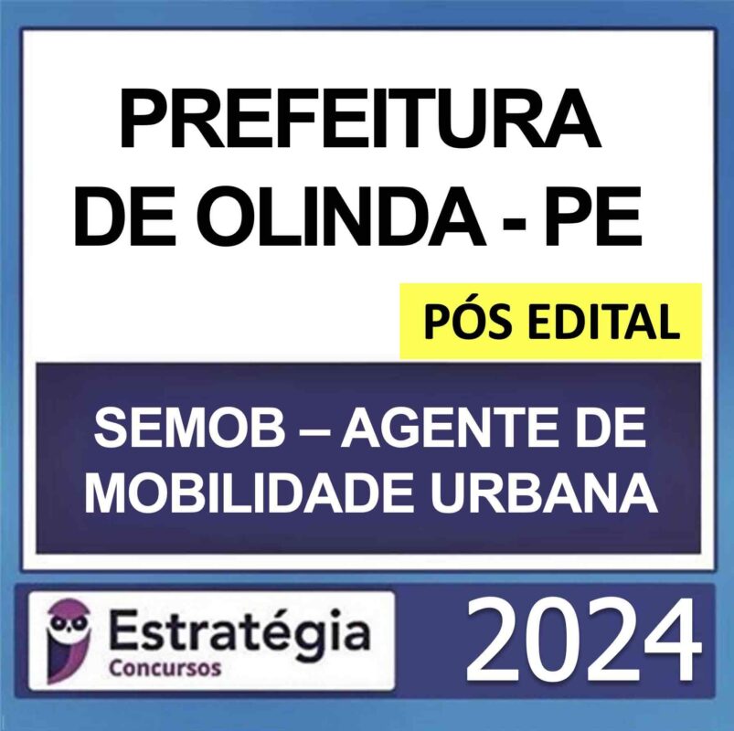 Rateio SEMOB OLINDA Pós Edital Estratégia 2024