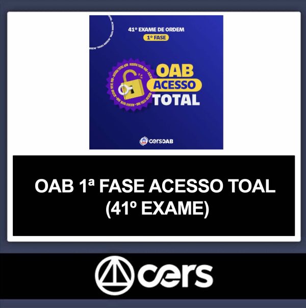 Rateio OAB 1 Fase 41 Cers – Acesso Total