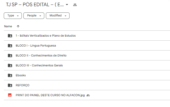 RATEIO TJ SP ESCREVENTE PÓS EDITAL ALFACON 2024