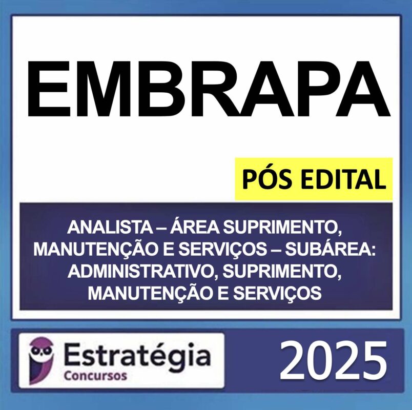 rateio embrapa subarea administrativo suprimento manutencao e servicos capa